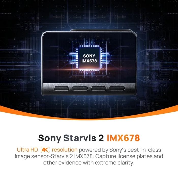 Відеореєстратор Xiaomi 70mai Dash Cam 4K A810  + задня камера