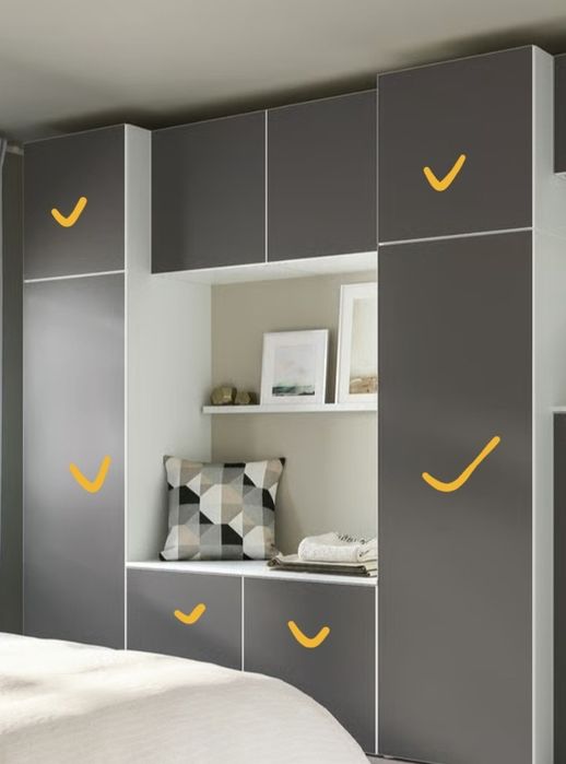 Conjunto moveis ikea platsa + skatval