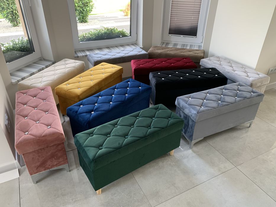 Pufa do przedpokoju do nakładania butów