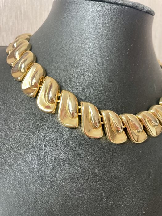 Вінтажне кольє золотисте широке американський вінтаж