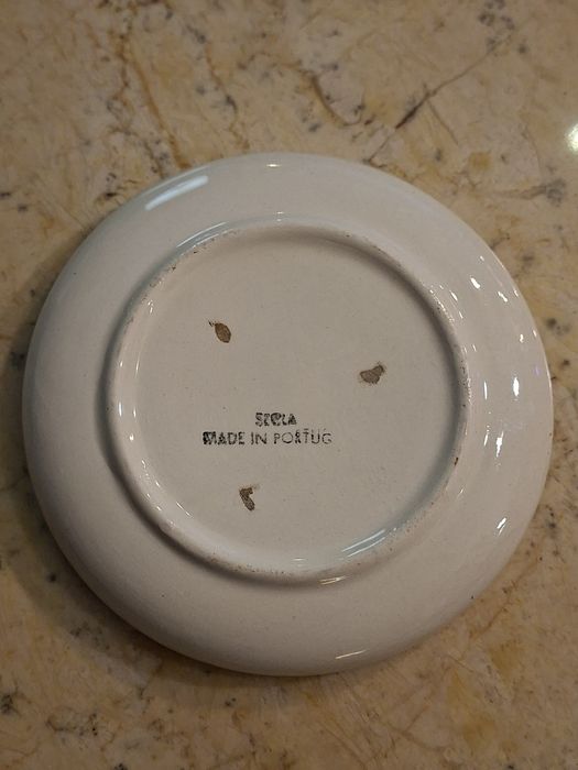 Prato pequeno antigo da fabrica de loiça SECLA