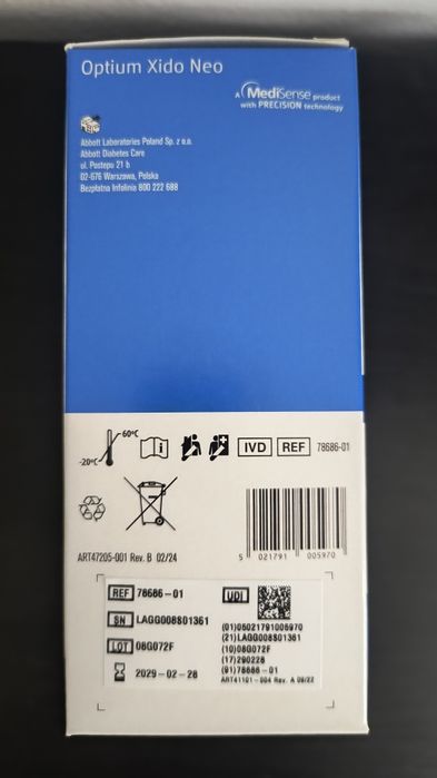 Glukometr optium xido neo