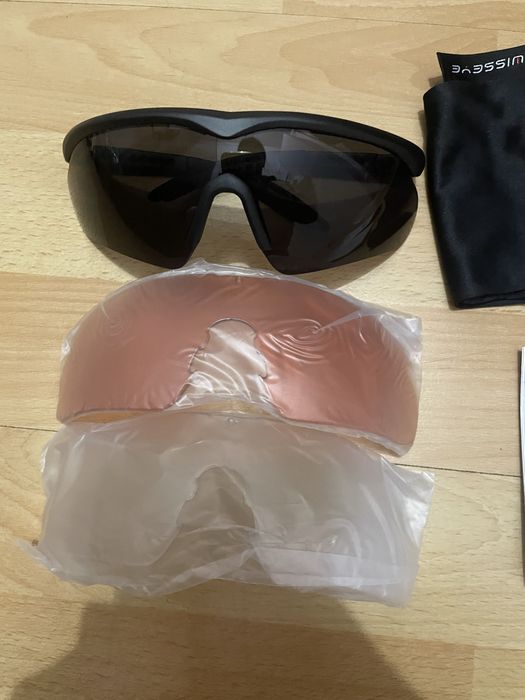 тактичні окуляри з трьома насадками військові