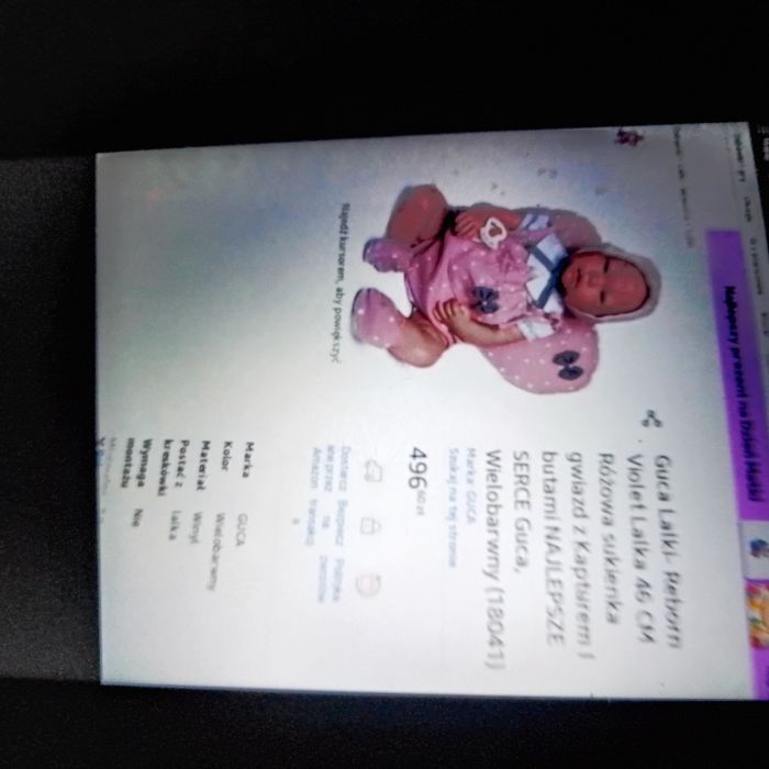 Lalka reborn Violet firmy Munecas Guca