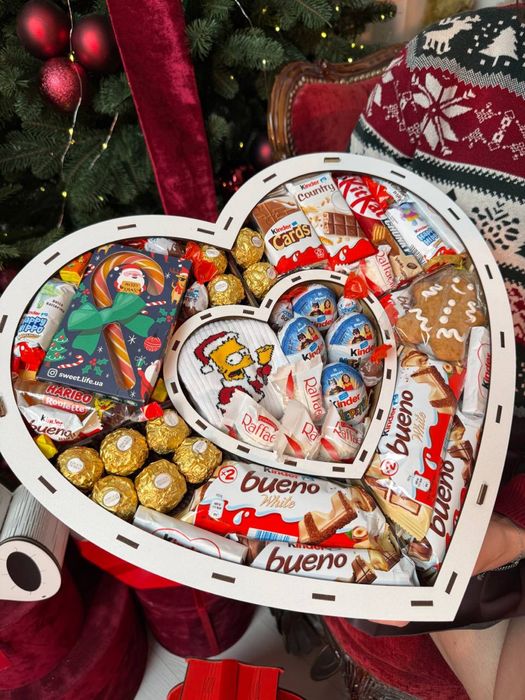 Подарунковий бокс Серце в серці  великий вибір