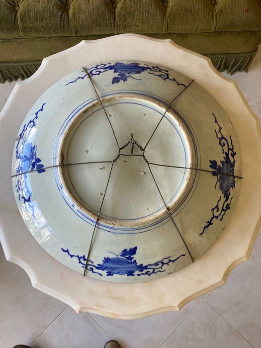 Large 18th-Century Chinese Porcelain Platter, 68 cm
