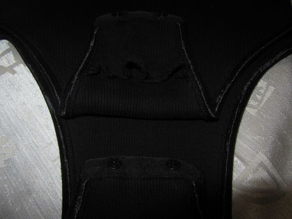 Шовковий боді Jjb Benson чорний комбідрес з мереживом в рубчик р. L-XL