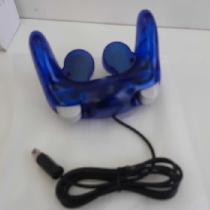 Comando Novo Azul Translúcido p/ Nintendo GameCube