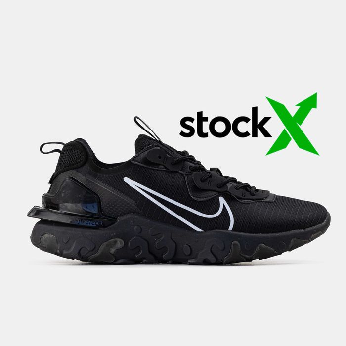 Чоловічі кросівки Nike React Vision "Waterproof Black" Розміри 40-45