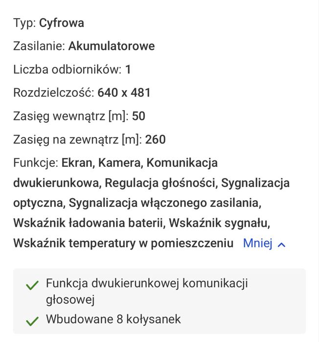 Niania elektroniczna esperanza juan