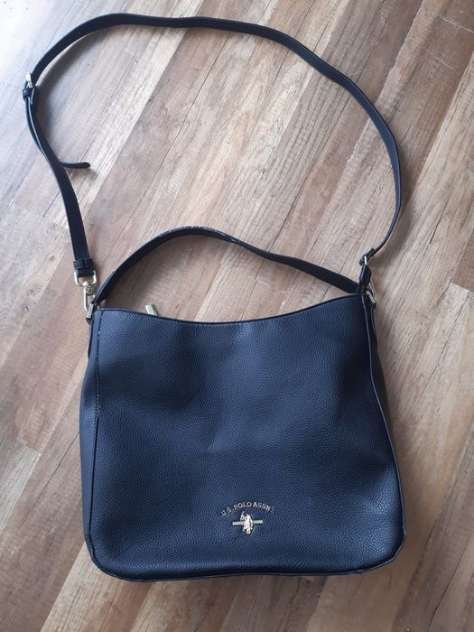 Us polo assn torebka czarna logowana listonoszka