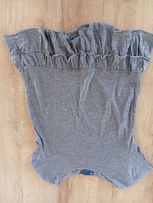 Bluzka z baskinką XS szara Gap