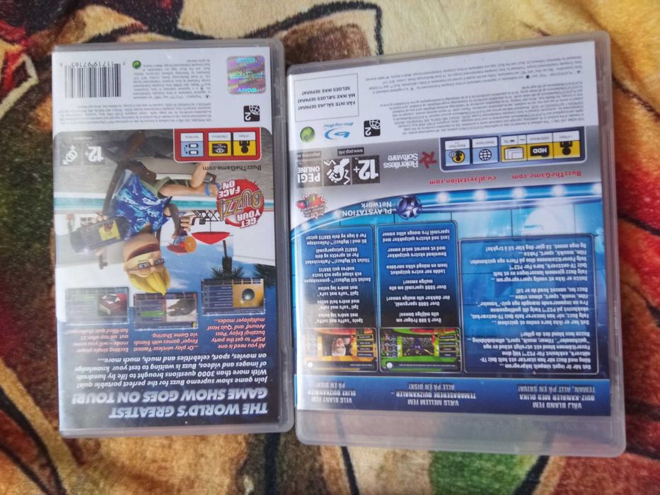 Zestaw gier buzz na PS3 i psp