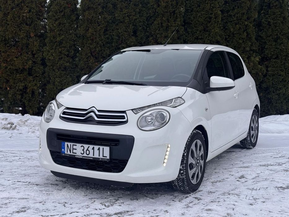 Citroën C1 • 2016 • 1.0VVT • 82KM • Biały • Klima Auto