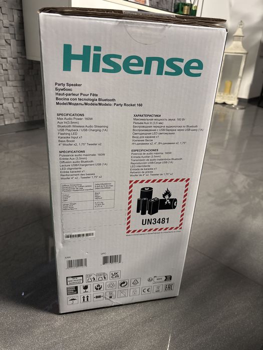 Hisense Party Rocket 160 Głośnik przenośny bluetooth