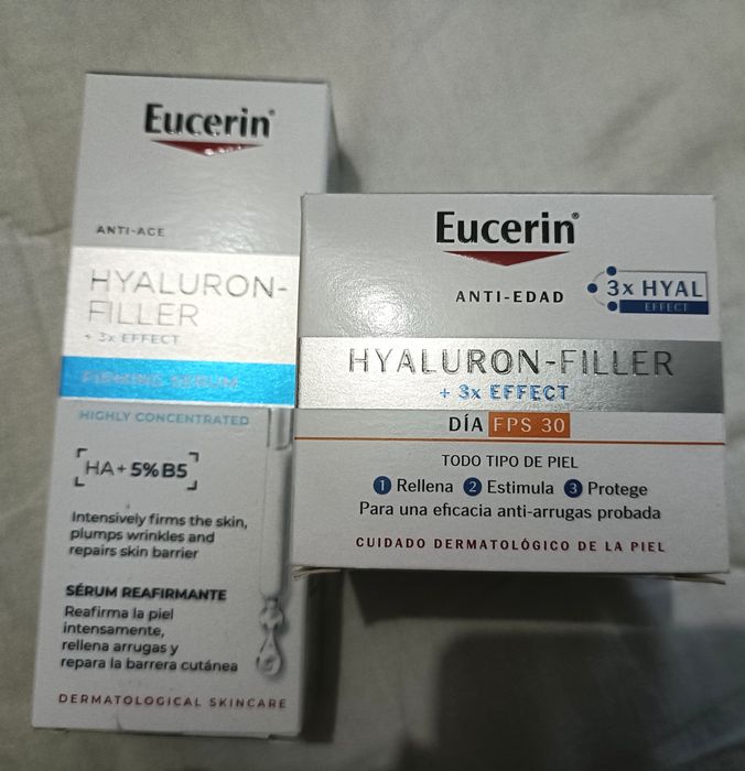 Kit Creme e Serum Eucerin