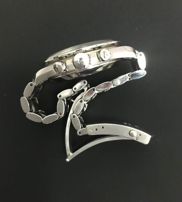 Omega speedmaster moonwatch com pulseira de aço