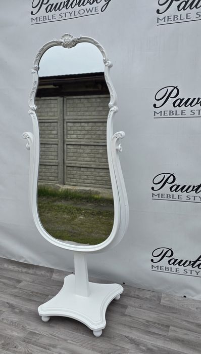 Lustro stylowe Białe