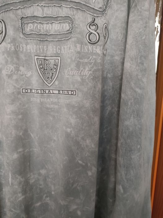 Bluza męska xl.Szaro biała.