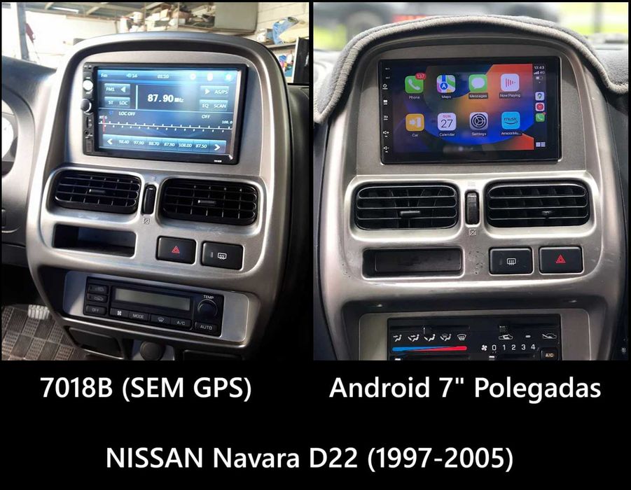 Rádio 2DIN • Nissan NAVARA • D22 / D40 (1997 a 2013) • Android 4+32GB