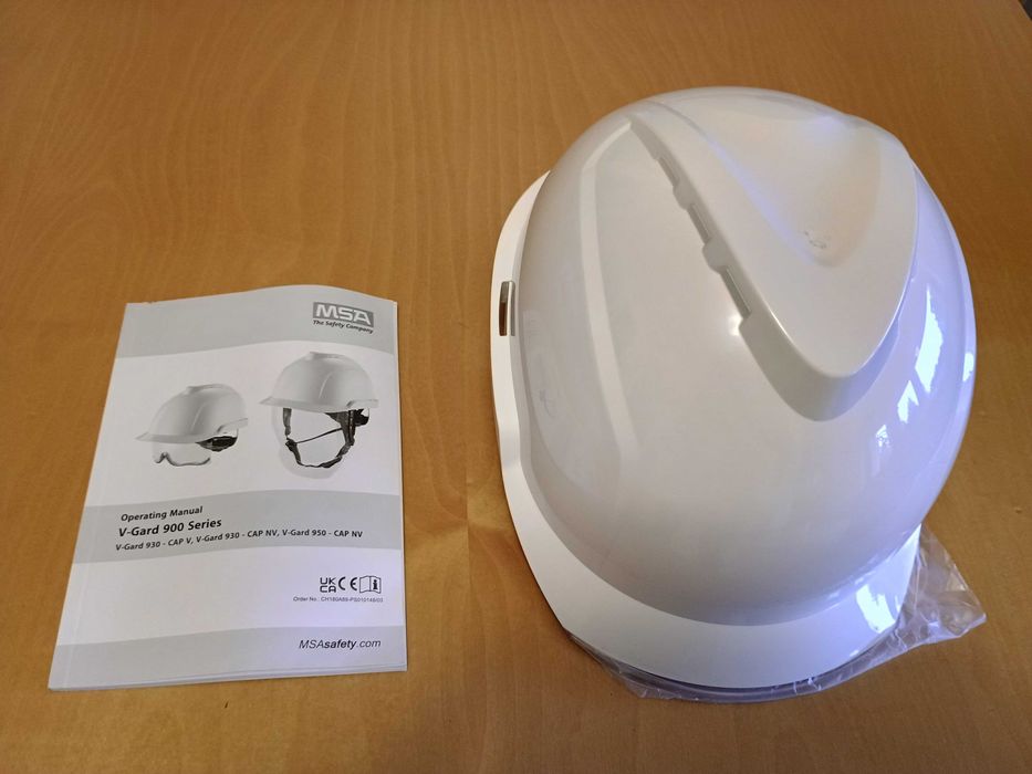 Kask ochronny BHP z przyłbicą