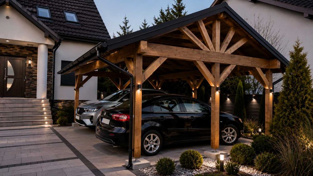 Wiata garażowa 5x6 na 2 auta MODERNA CARPORT DUO | Producent | Montaż
