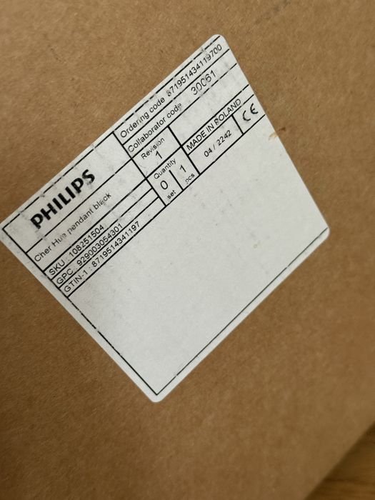NOWA Philips Hue Cher lampa wisząca czarna White Ambiance