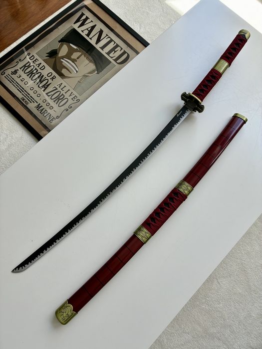 Katana Roronoa Zoro Vermelha, one piece anime