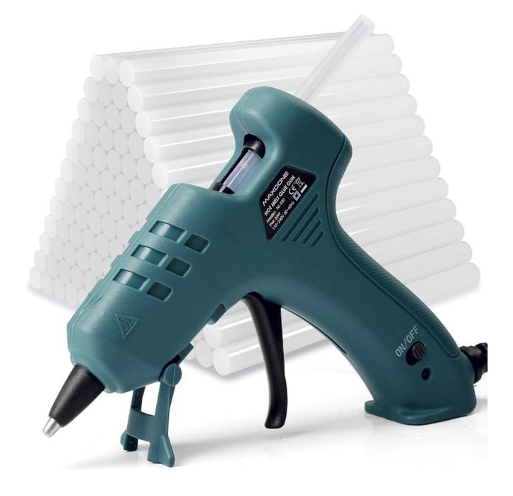 Pistola de Cola Quente 50W + 80 Barras de Cola