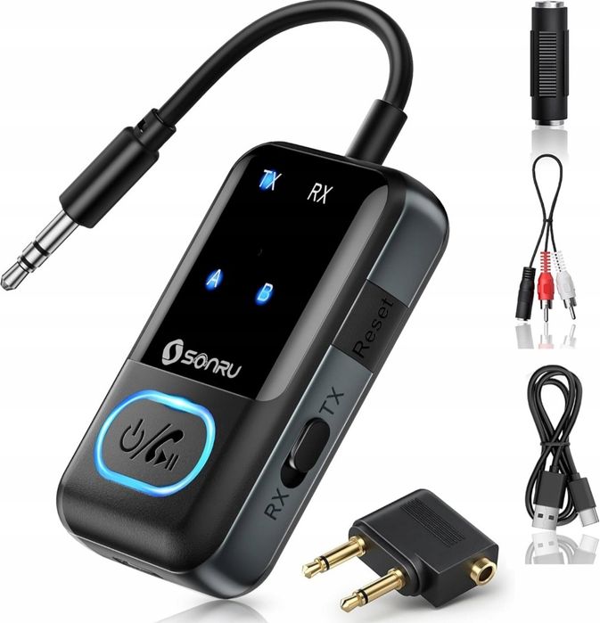Nadajnik-odbiornik Bluetooth 5.3 SONRU Bezprzewodowy Wyświetlacz LED