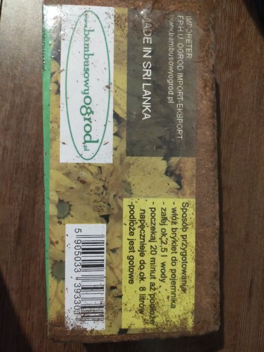 Podłoże kokosowe dla gadów do terrarium 8L (9 sztk.) CENA ZA SZTUKĘ!