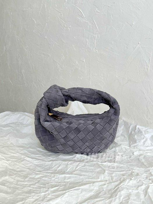 Под заказ сумка Bottega Veneta Jodie mini Ботега джоди мини замш серый