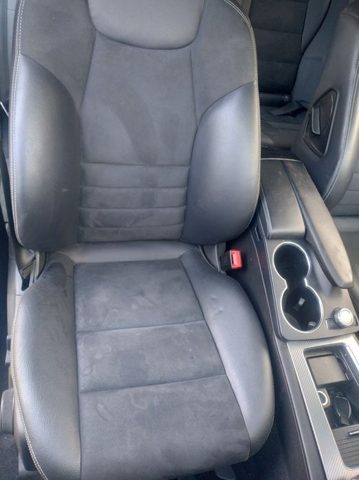 Mercedes Benz glk fotele siedzenia tapicerka skóra  alkantara