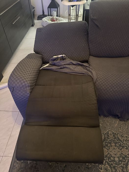 Sofa eletrico cinzento