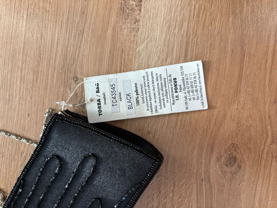 Torebka czarna wizytowa