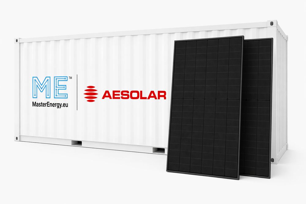 Panel fotowoltaiczny AESolar 730W Bifacial Silver - 0,120€ / Wp Netto