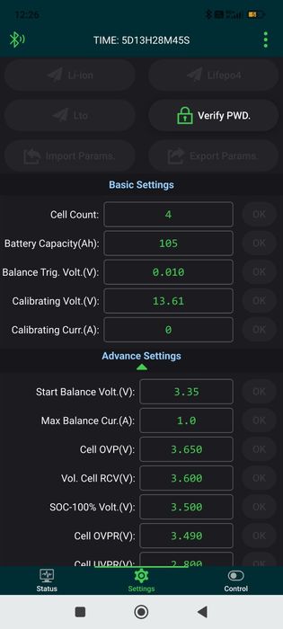 Сборка аккумулятор LifePo4 105ah.12v. 1.37kWt.