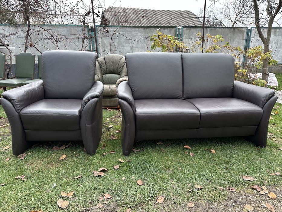 Шкіряні меблі. Набори. Шкіряний диван.