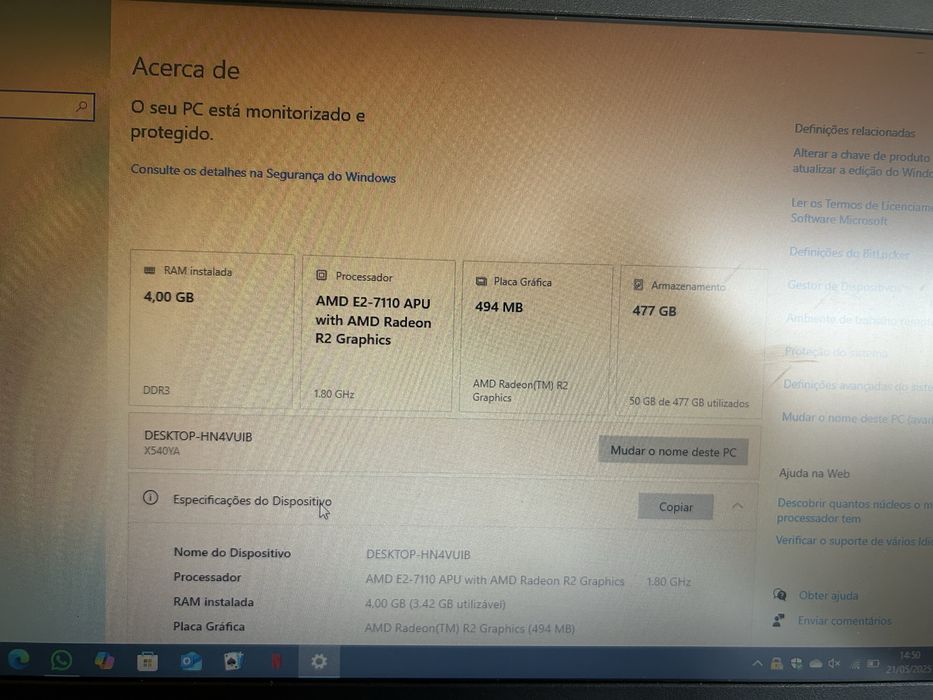 Pc Asus F540Y AMD