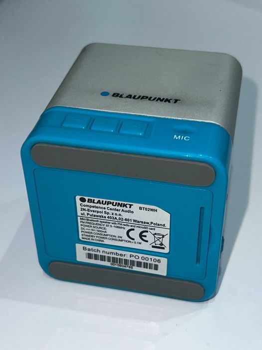 Przenośny głośnik Bluetooth z radiem i odtwarzaczem MP3 BT02WH