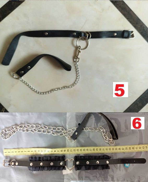 Прикраса, шкіряний чокер нашийник чокер еко-шкіра батіг