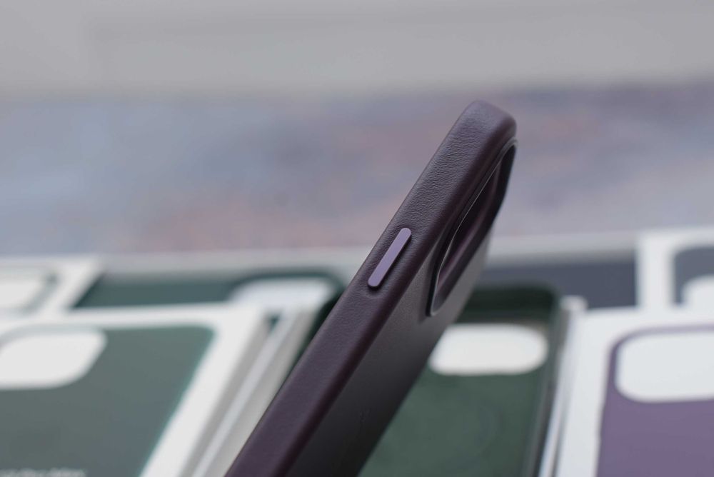 Оригинальный кожаный чехол Leather Case Iphone 11 - 14 pro max