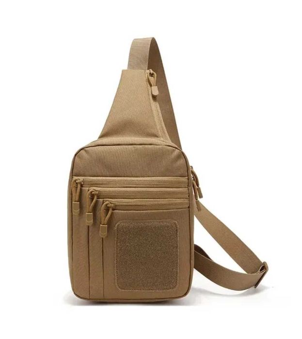 Качественная нагрудная сумка с КОБУРОЙ. Цвет: черный, койот, олива.