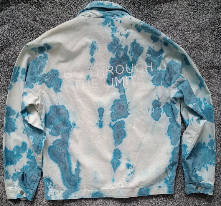 Męska kurtka tie dye bleach L