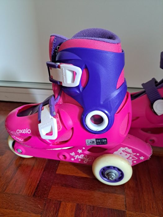 Patins  de criança + kit de protecção