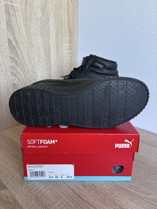 Кеди жіночі високі Puma Carina 2.0 Mid WTR, 40 розмір