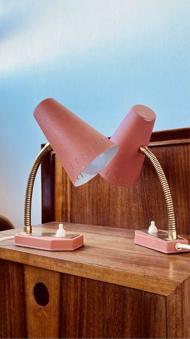 Conjunto de 2 candeeiros anos 70