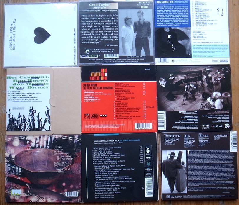 CD 's Jazz Cecil Taylor Bill Evans Mingus Hancock Coltrane Merrill