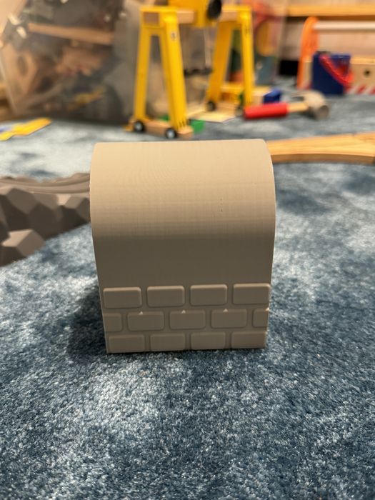 Tunel do kolejki drewnianej z Ikea Brio