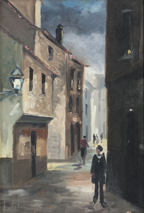 Quadro -"Paisagem", Pedro Olaio (1903/1997)